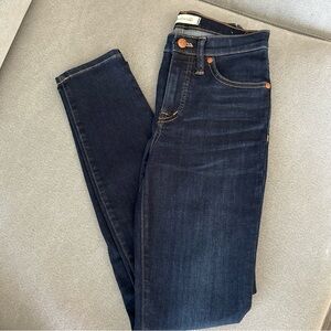 Madewell Dark Blue Women's Skinny Jeans - skinny mid rise 24